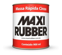 MASSA RÁPIDA CINZA - MAXI RUBBER - 0,9L