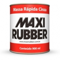 MASSA RÁPIDA CINZA - MAXI RUBBER - 0,9L