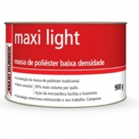 MASSA POLIÉSTER - MAXI LIGHT - MAXI RUBBER - 900G