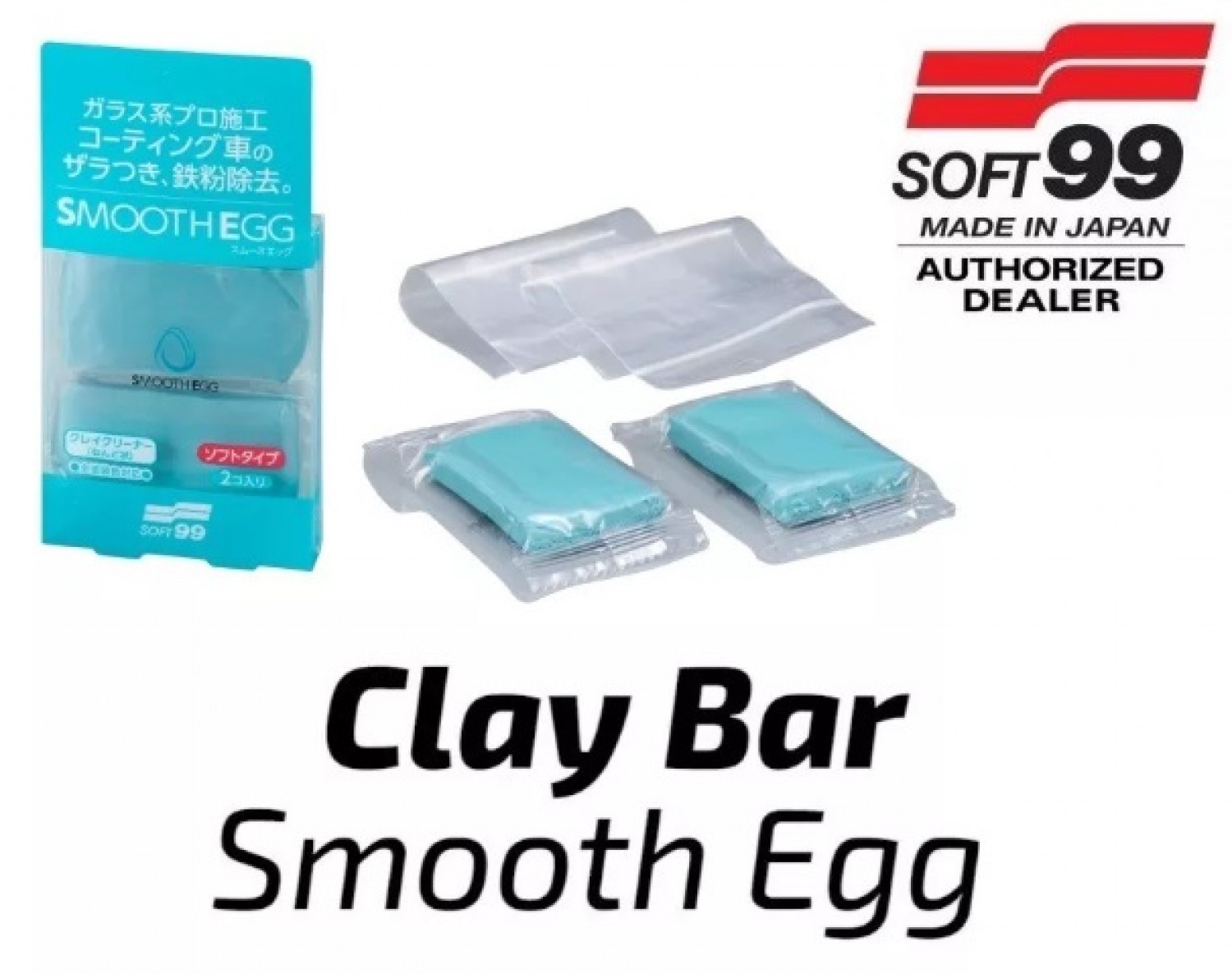 Clay Bar Descontaminante 100g - Smooth Egg - Soft99